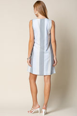Short Sleeveless Wrap Dress