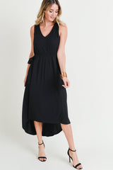 Semi Formal Sleeveless V Neck Dress