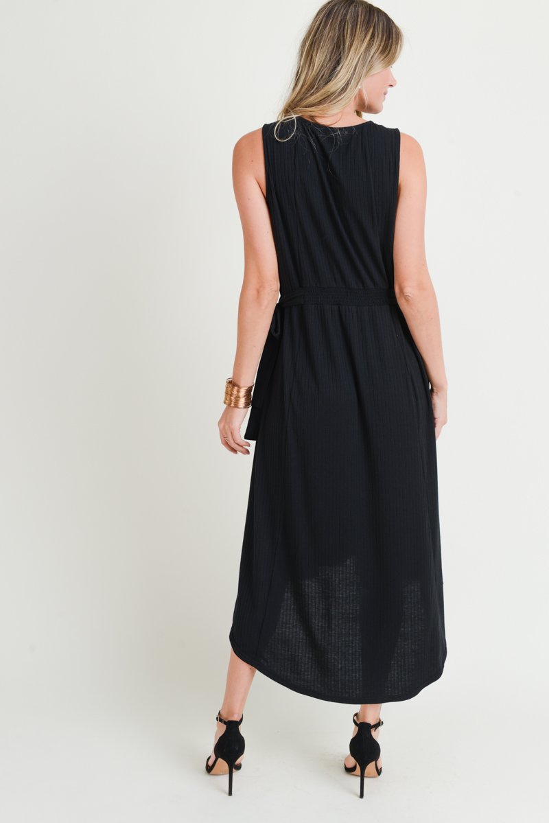 Semi Formal Sleeveless V Neck Dress