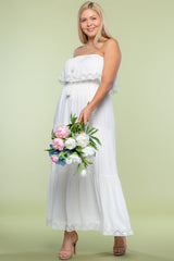 Plus Size Semi Formal Crochet Maxi Dress