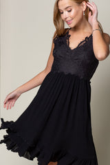 Short Crochet Front Merrow Edge Dress