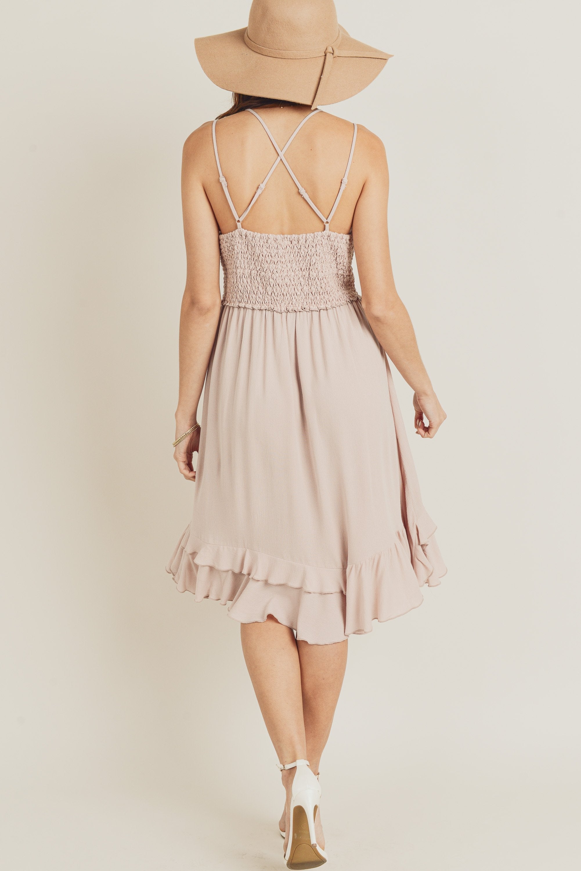 Short Crochet Front Merrow Edge Dress