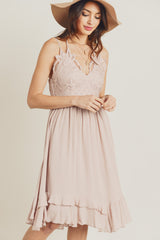 Short Crochet Front Merrow Edge Dress
