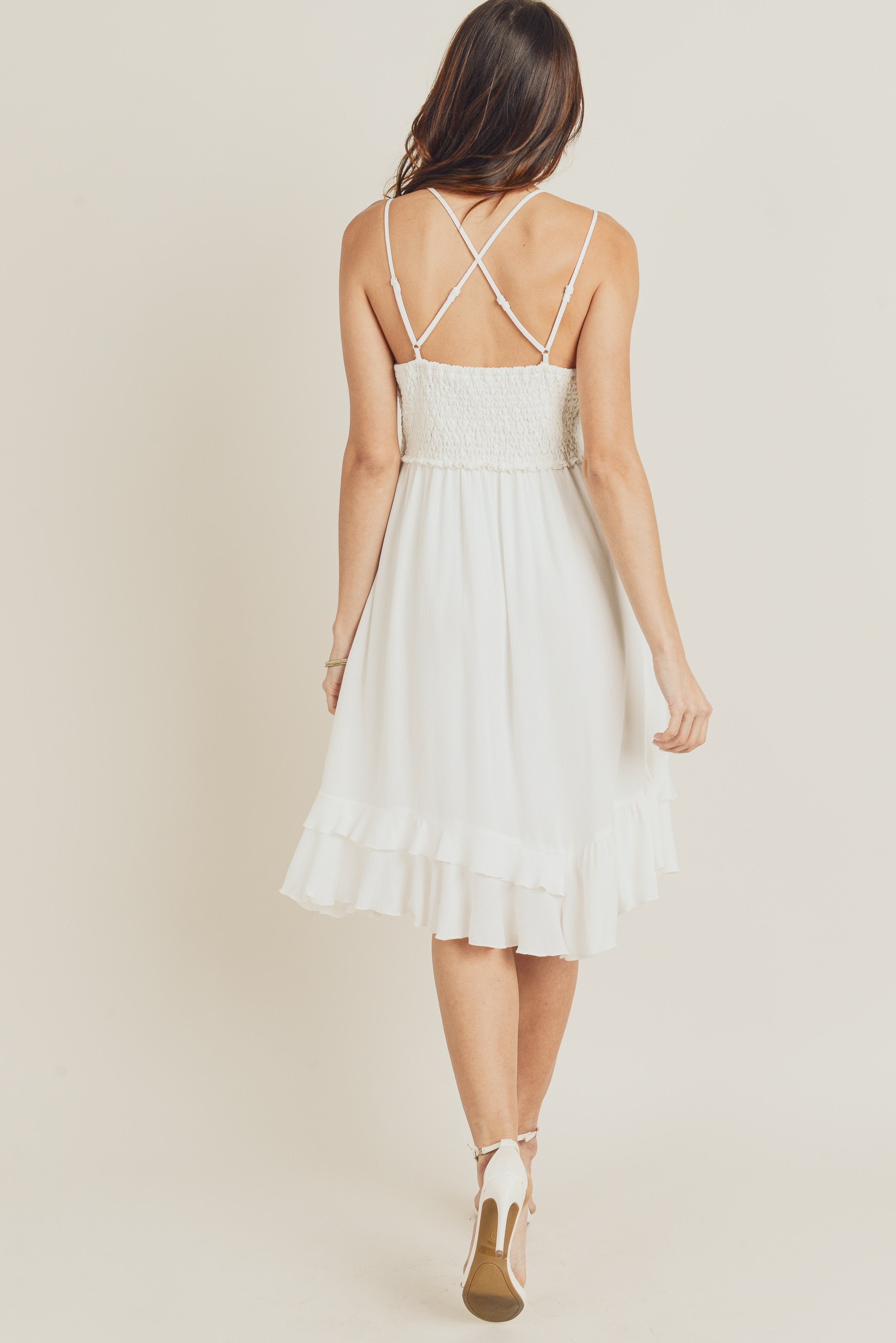 Short Crochet Front Merrow Edge Dress