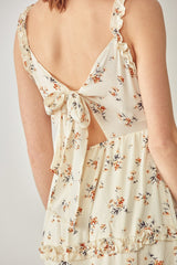 Short Floral Merrow Ruffle Dress