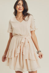 Short Ruffle Layered Dress