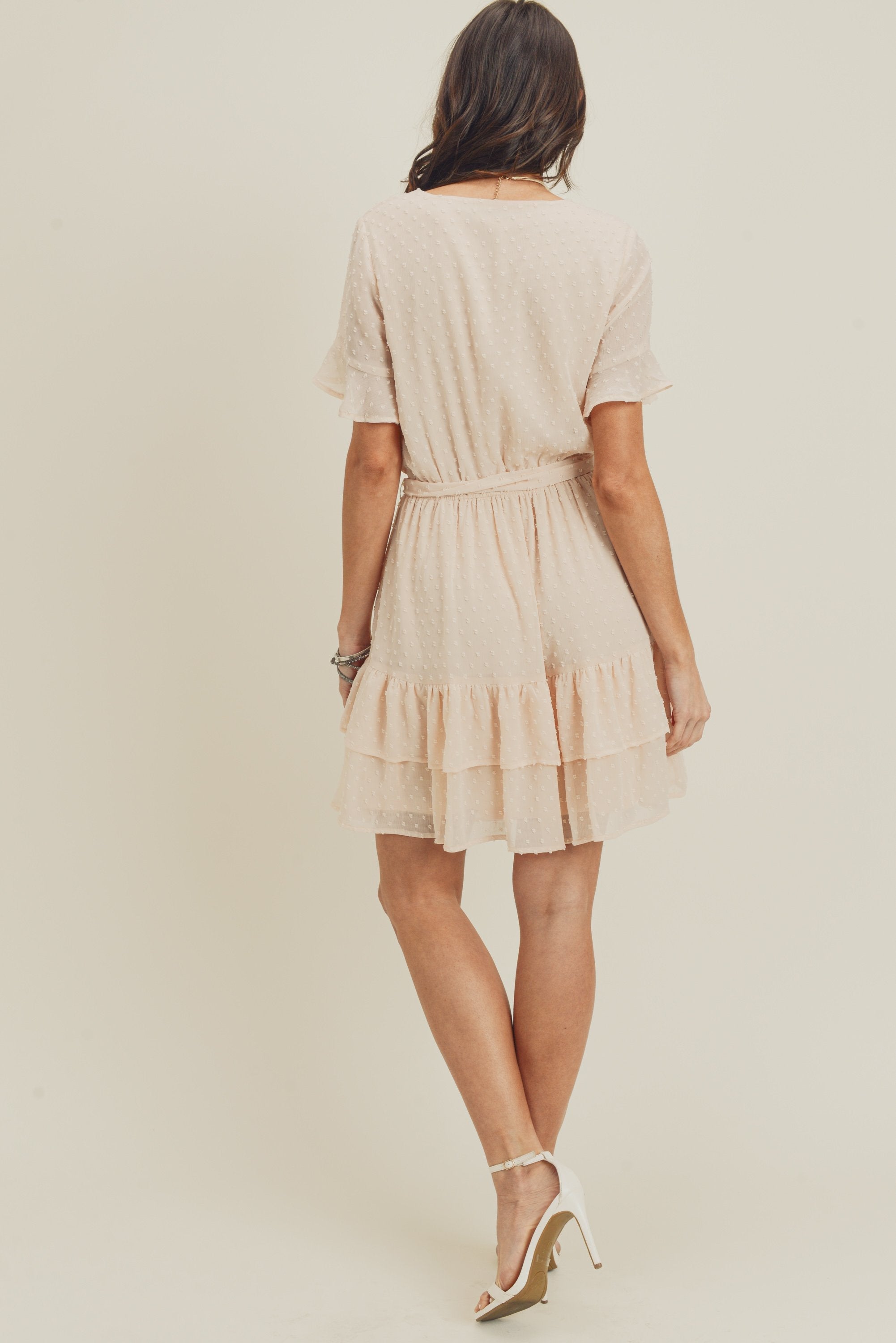 Short Ruffle Layered Dress