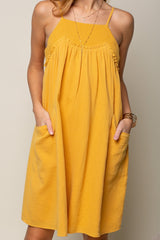 Short Embroidered York Gauze Sur Dress