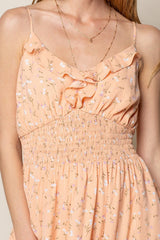 Short Spaghetti Strap Ruffle dress