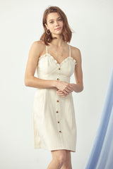 Short Baby Hem Ruffle Bodycon Dress