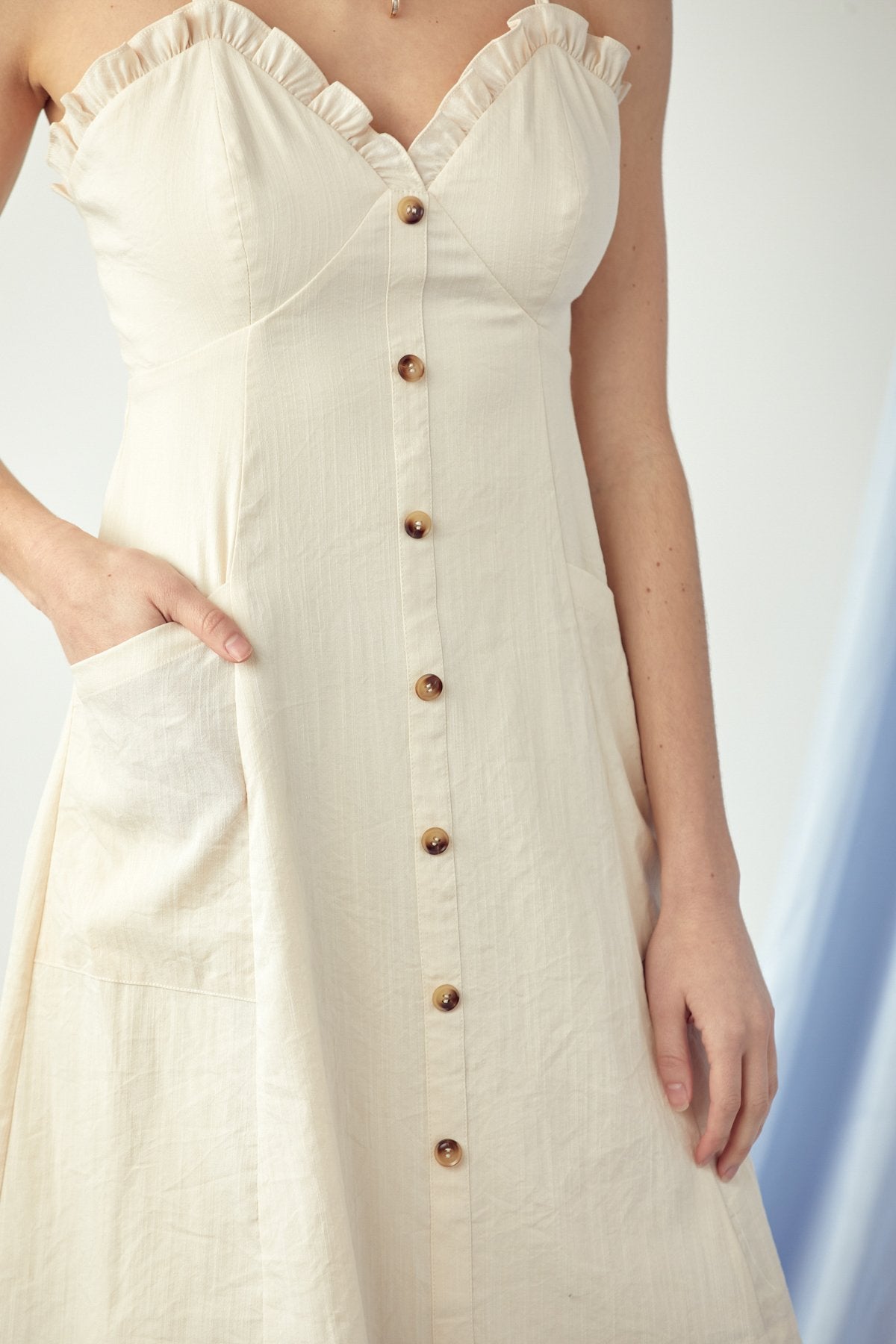 Short Baby Hem Ruffle Bodycon Dress