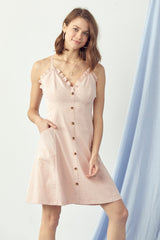 Short Baby Hem Ruffle Bodycon Dress