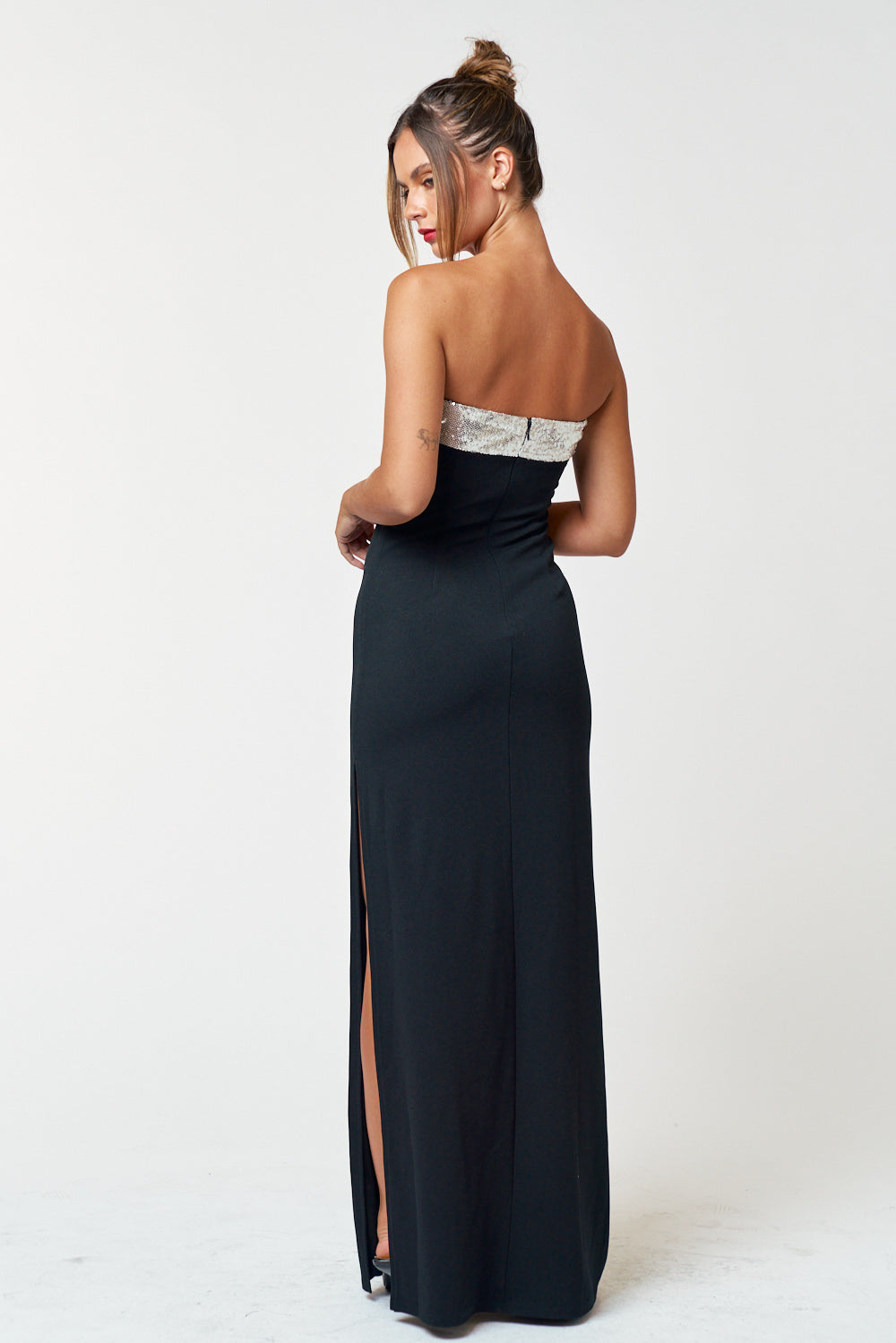 Long Strapless Maxi Dress