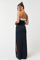 Long Strapless Maxi Dress