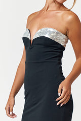 Long Strapless Maxi Dress